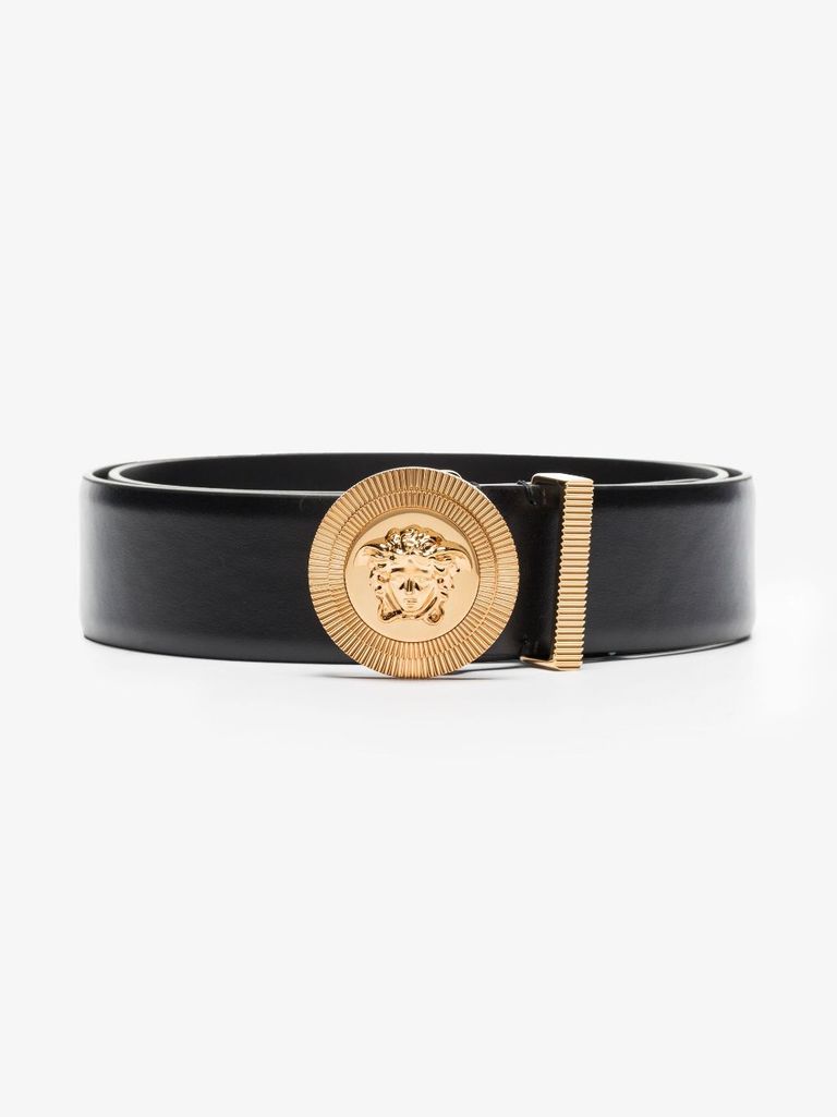 【送料&関税込】Versace Medusa Logo-plaque Belt Versace Leather Medusa Buckle Belt | Saks Fifth Avenue