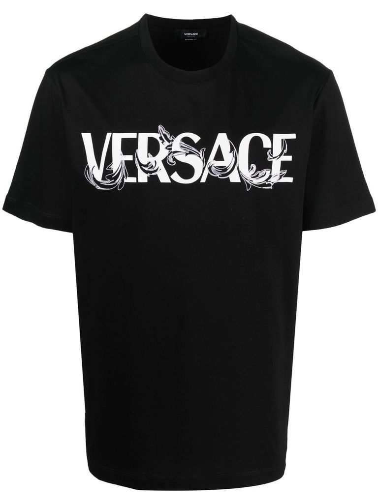 Versace T-shirt with printed logo | Men's Clothing | Vitkac