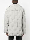 maison margiela - Embossed-detail padded coat - 4