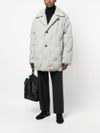 maison margiela - Embossed-detail padded coat - 6