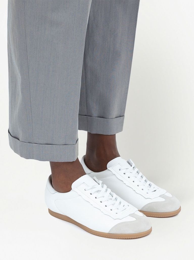Maison Margiela Ribbed zip-up Cardigan | Blue | FARFETCH AO