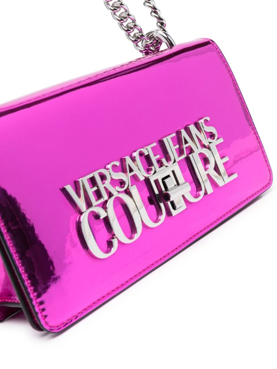 Versace Jeans Couture logo-lettering Crossbody Bag - Pink