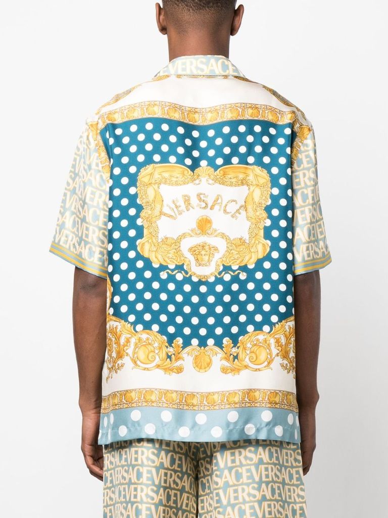 All-over logo print shirt