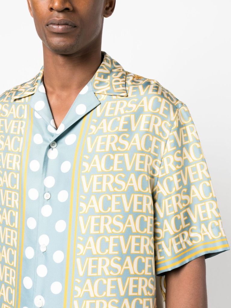 All-over logo print shirt