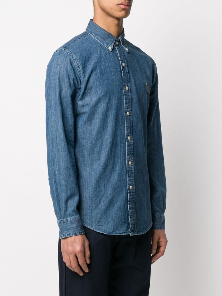 Oversized denim shirt in blue - Polo Ralph Lauren | Mytheresa