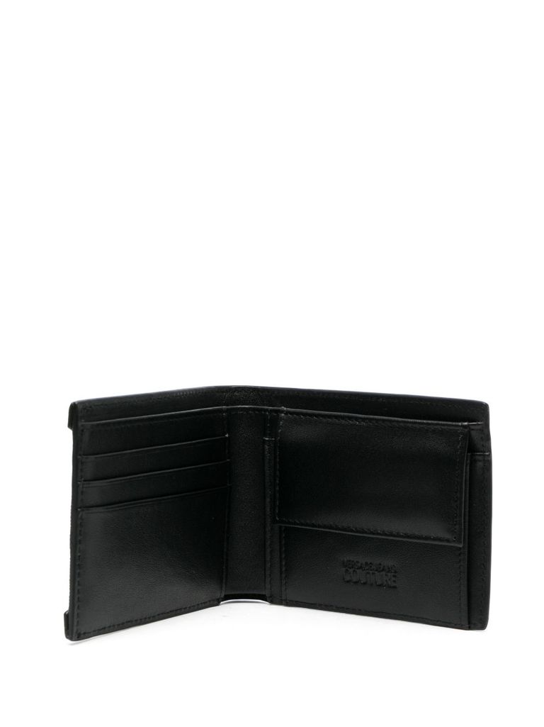 Logo print bi-fold wallet