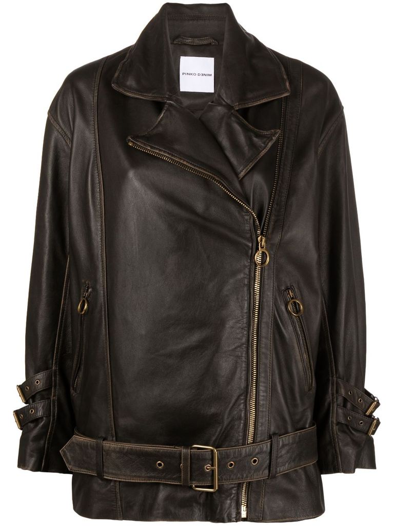 Pinko 2025 leather jacket