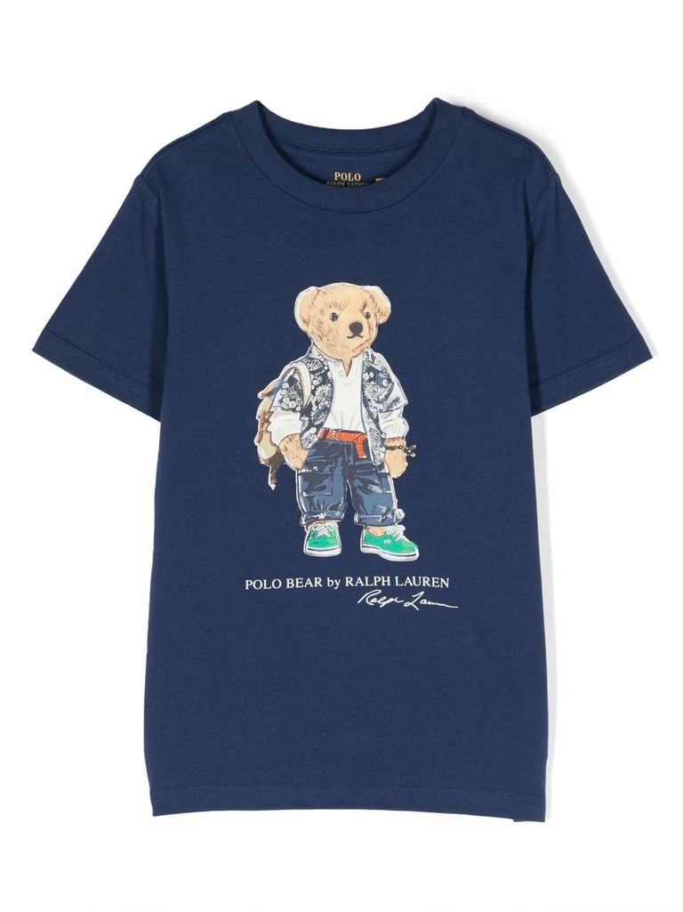 Polo bear blue on sale shirt