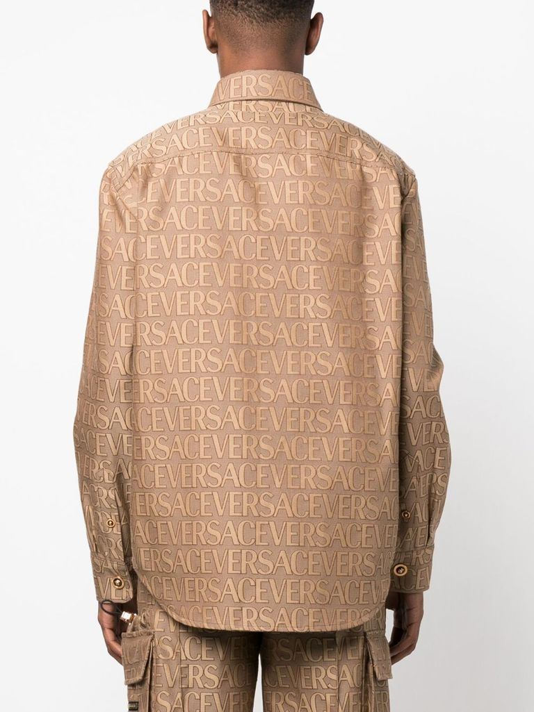 【送料&関税込】Versace Allover Logo Jersey Versace Allover Logo Jersey | italist