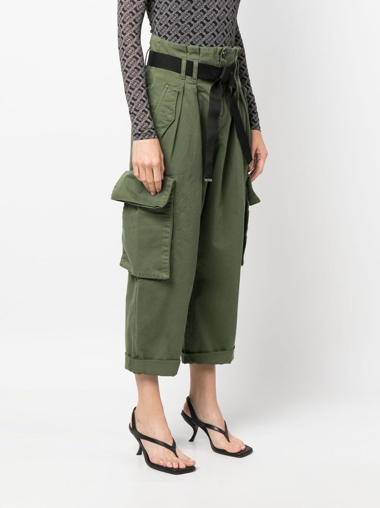 パンツ Pinko PIOVE CARGO PANTS WITH BELT 104701A2BQ Pinko Piove | Cargo Pants With Matching Belt
