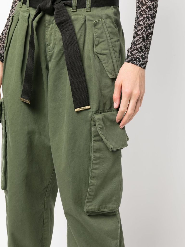 【関税込み】PINKO Trousers P-Pants trousers in technical fabric with sheer effect PINKO