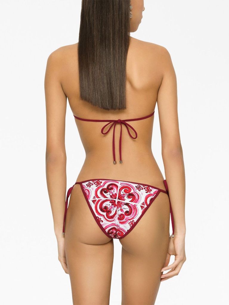 Bikini con stampa maiolica