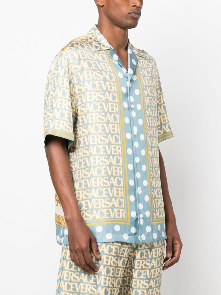 All-over logo print shirt