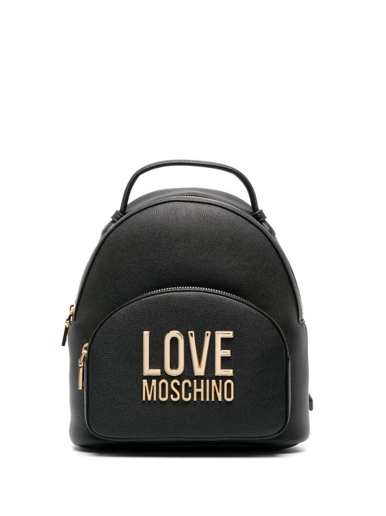 Moschino store logo backpack