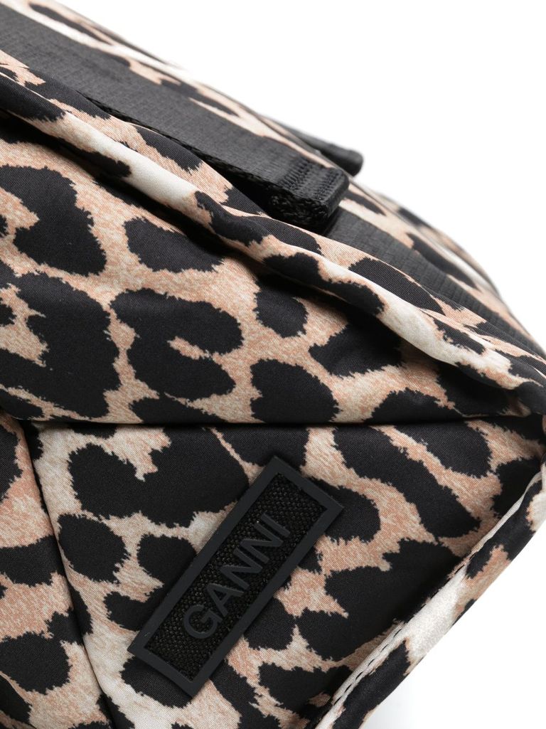 Borsa tote 'Tech' leopardata