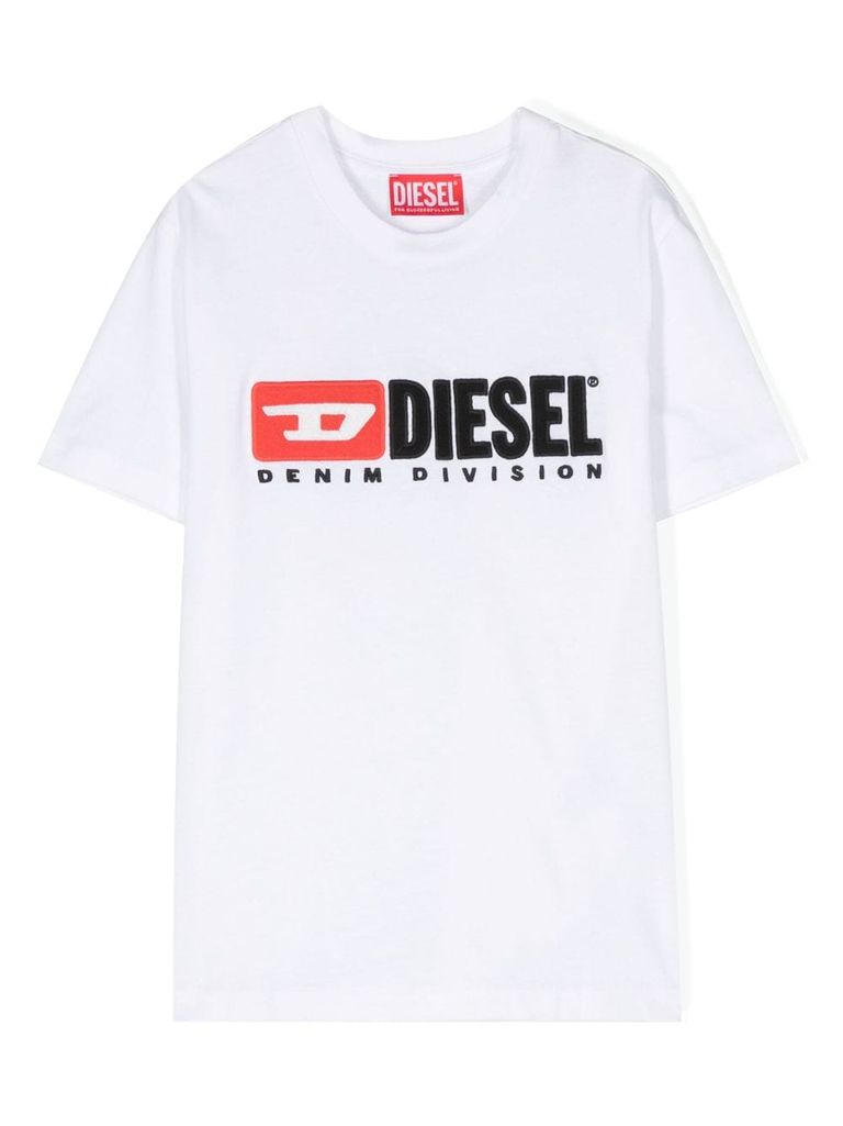 Diesel Embroidered Denim Division Logo T-shirt - Farfetch