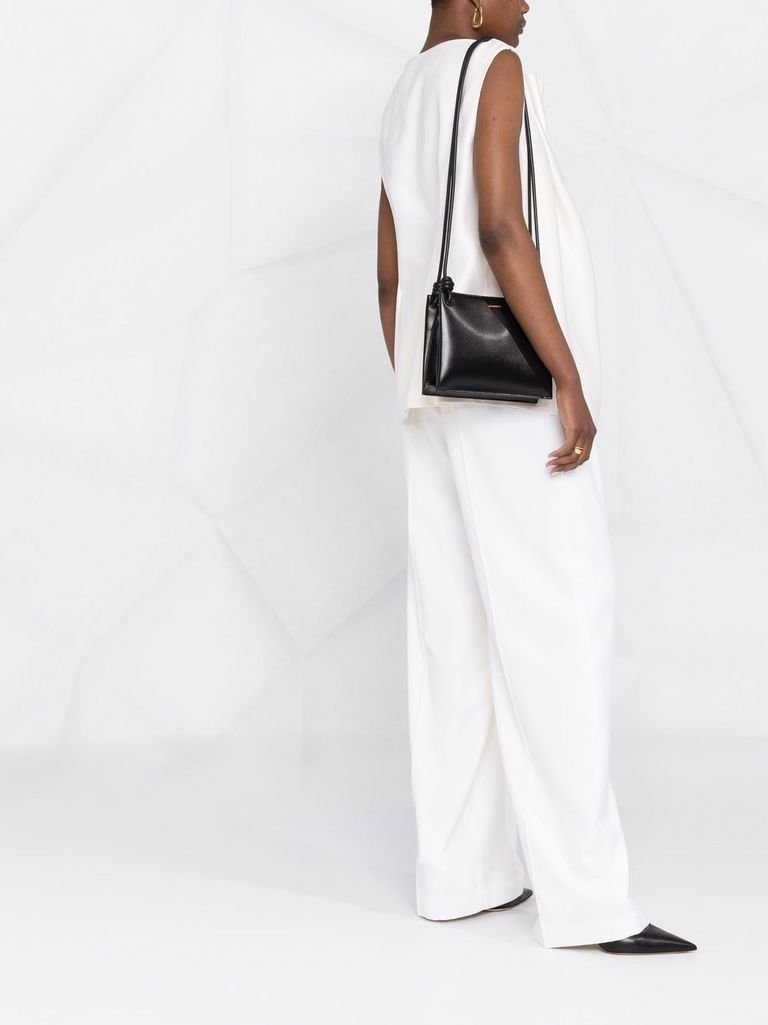 Logo-stamp shoulder bag