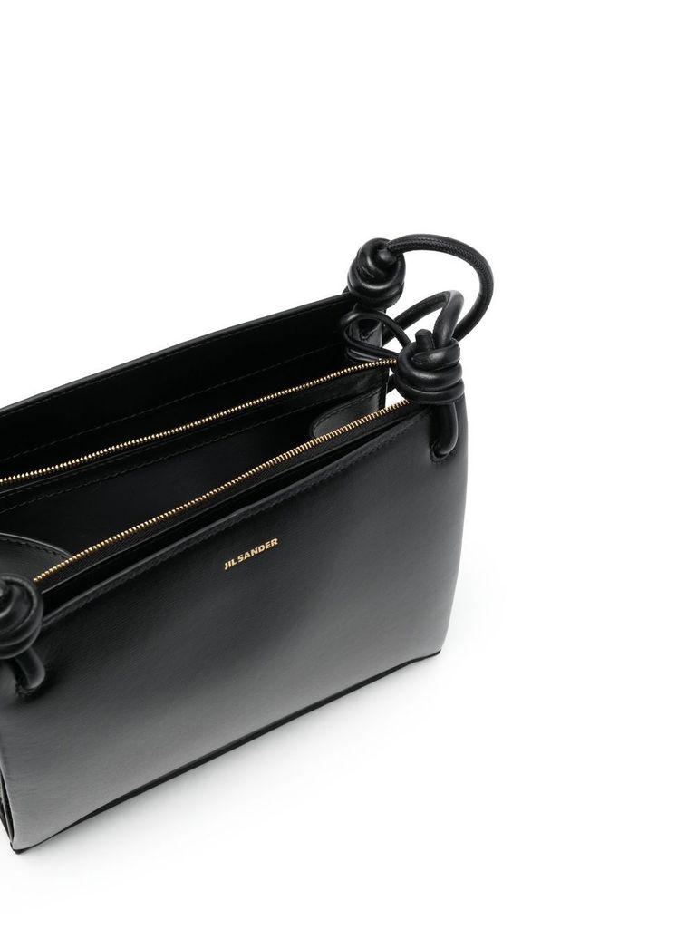 Logo-stamp shoulder bag