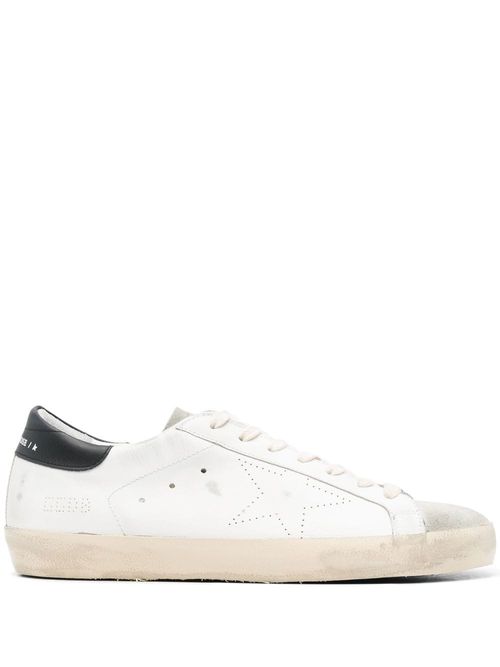 Golden Goose Super-Star Low Top Sneaker White/Platinum/Black