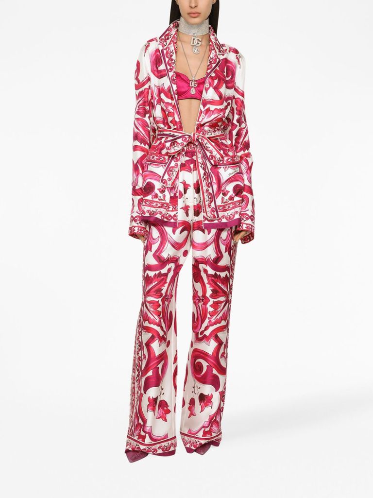 パンツ Dolce & Gabbana Majolica print pants s-l400.jpg