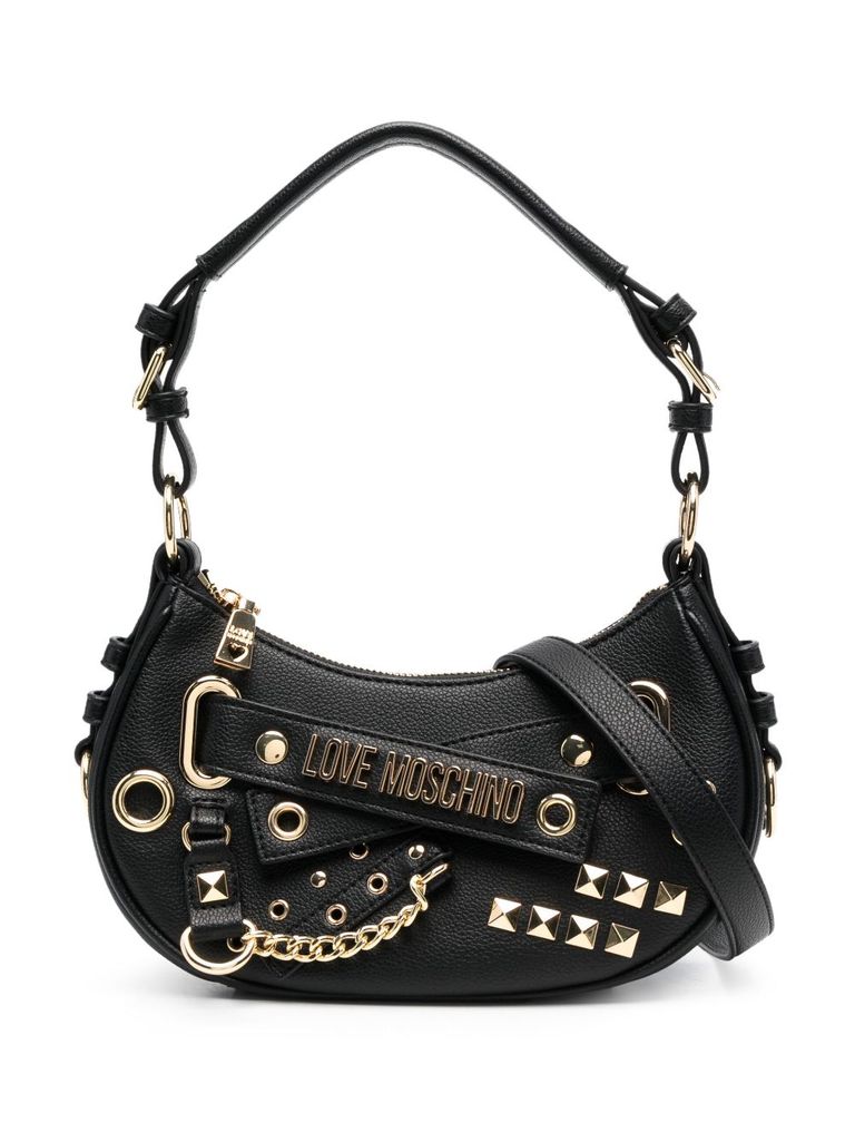 Love moschino best sale logo shoulder bag