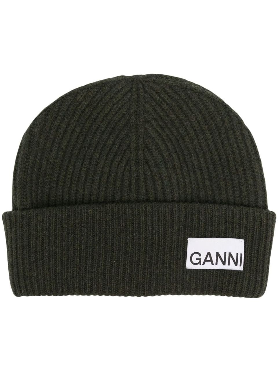 logo-patch overdyed beanie