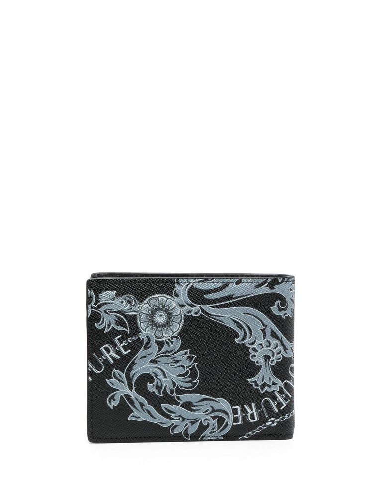 【関税込】新作◆VERSACE JEANS COUTURE◆ロゴ 折りたたみ財布 VERSACE JEANS(ヴェルサーチジーンズ) 財布・雑貨(メンズ