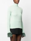 blugirl - Faux-fur cuffs jumper - 2