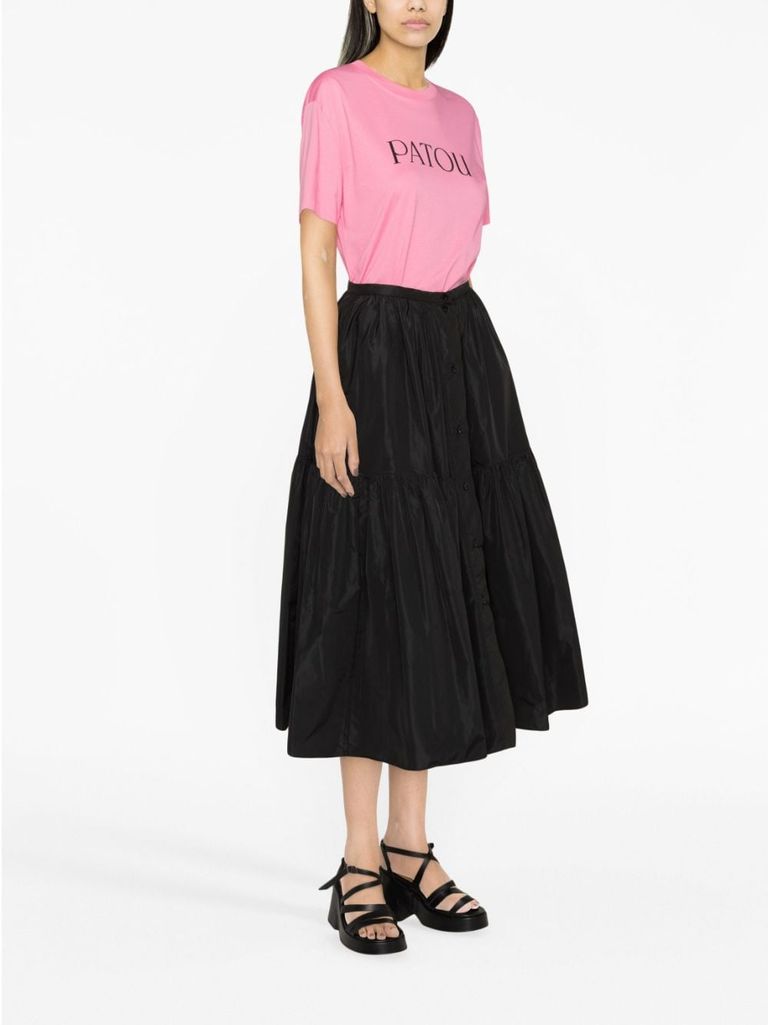 Patou | Maxi tiered skirt in organic cotton
