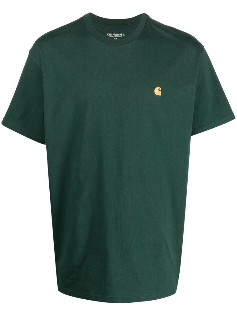 Embroidered-logo t-shirt