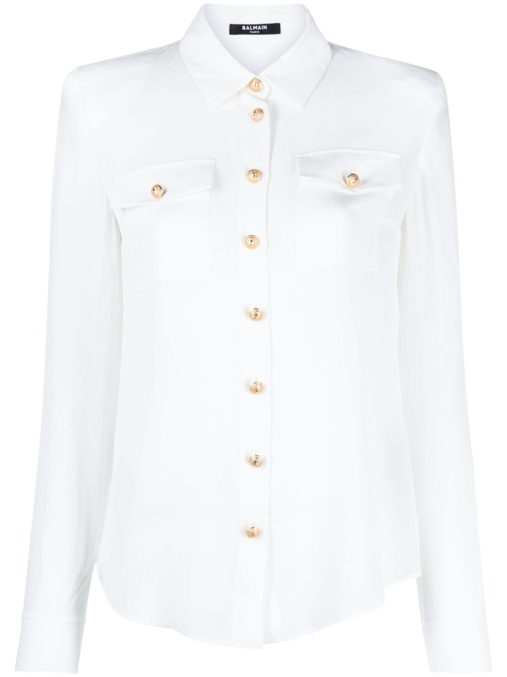 Camicia bianca in cotone spalline imbottite Souvenir - Scintille Store