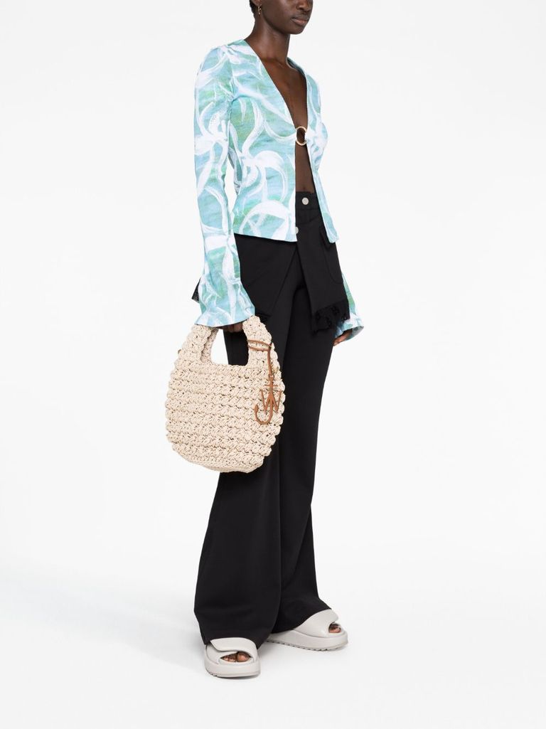 JW ANDERSON｜TOTEBAGS (LARGE POPCORN BASKET - TOTE BAG ( JW Anderson Large Popcorn Basket Woven Tote | Bloomingdale's