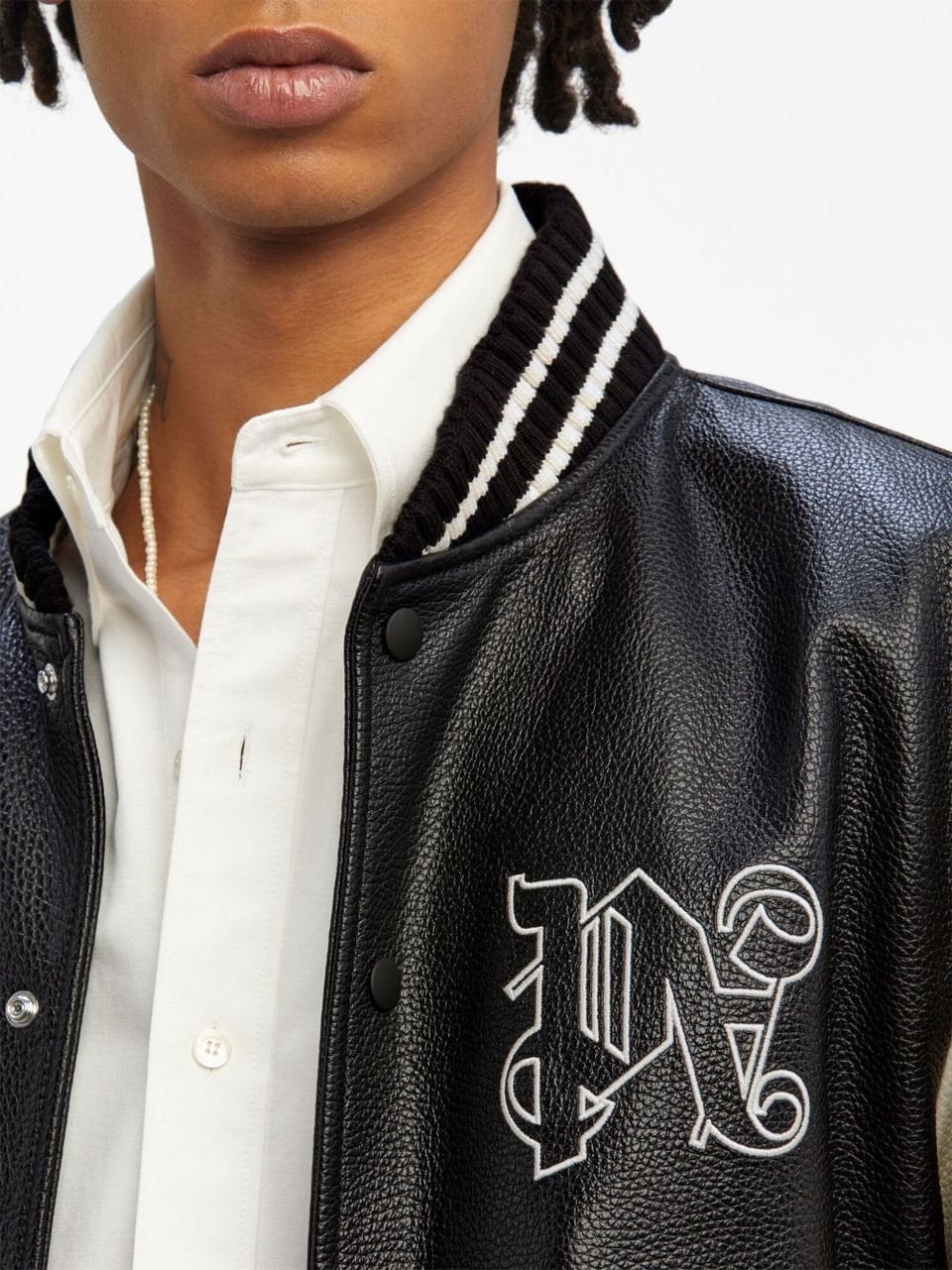 Leather Bomber print Monogram