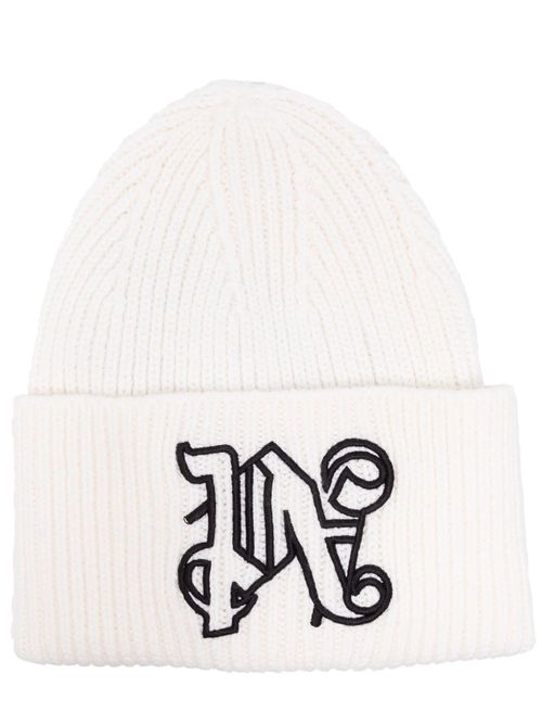 Balmain Knitted Monogram Beanie Hat - Farfetch