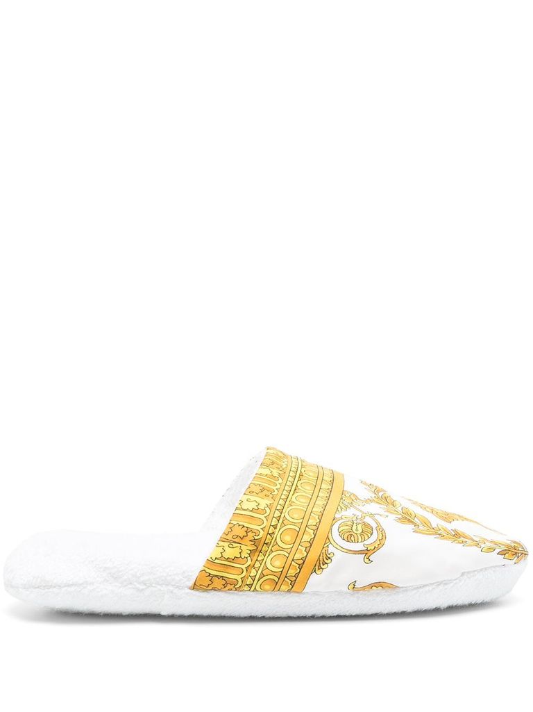 Versace barocco best sale print slipper