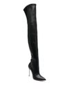 Blade thigh-high boots