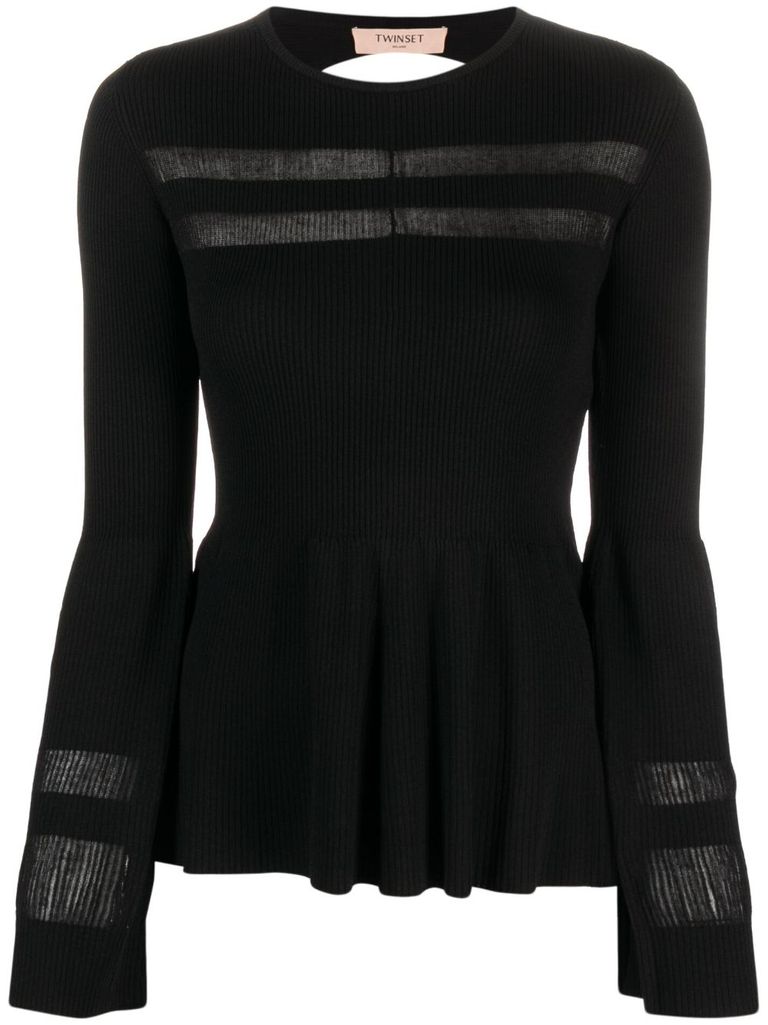 Sheer on sale black jumper