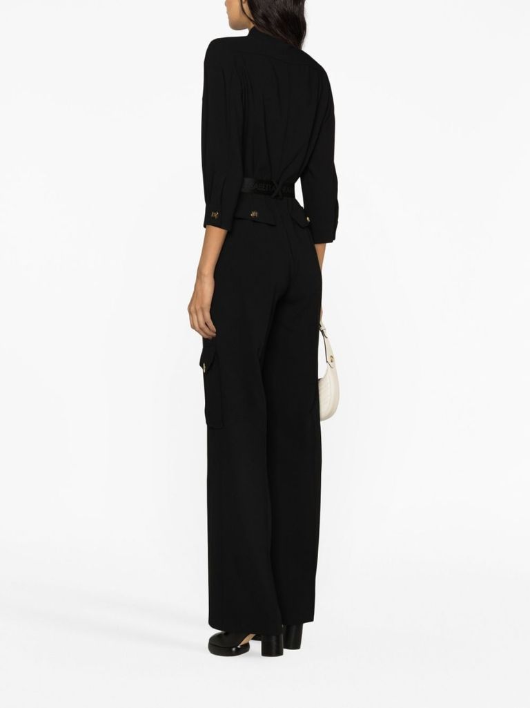 Elisabetta Franchi AB72451E2685 関税送料込 Elisabetta Franchi Chain detailed halter neck cocktail dress