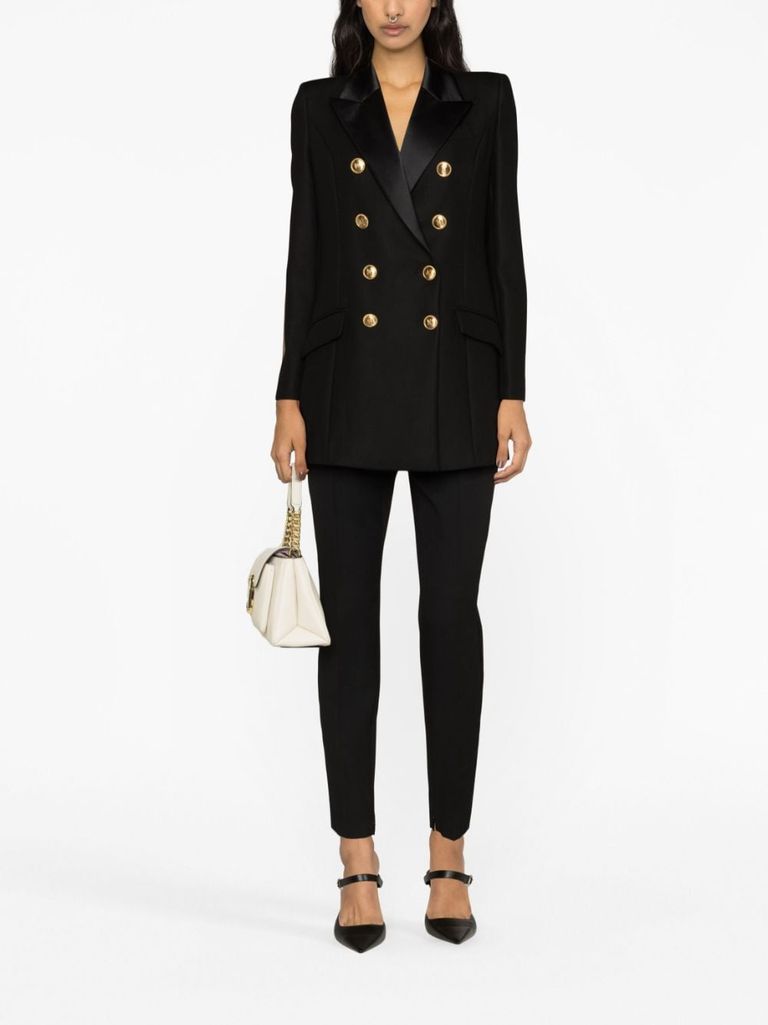 ジャケット ELISABETTA FRANCHI TUXEDO JACKET IN CREPE Crêpe tuxedo jacket with satin lapels | Elisabetta Franchi