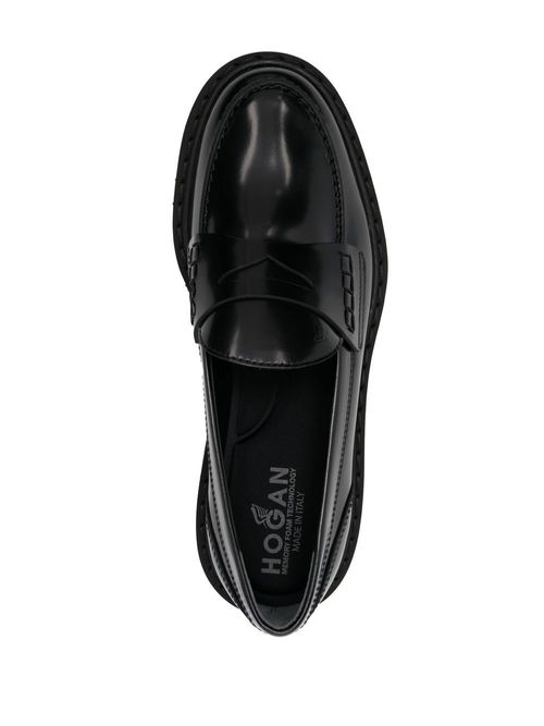 platform penny loafers