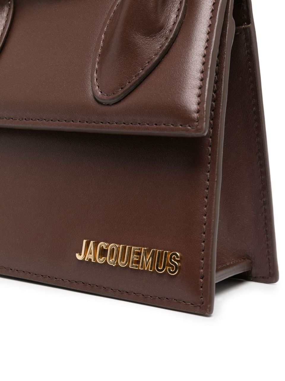 Le chiquito noeud leather crossbody bag Jacquemus Black in Leather