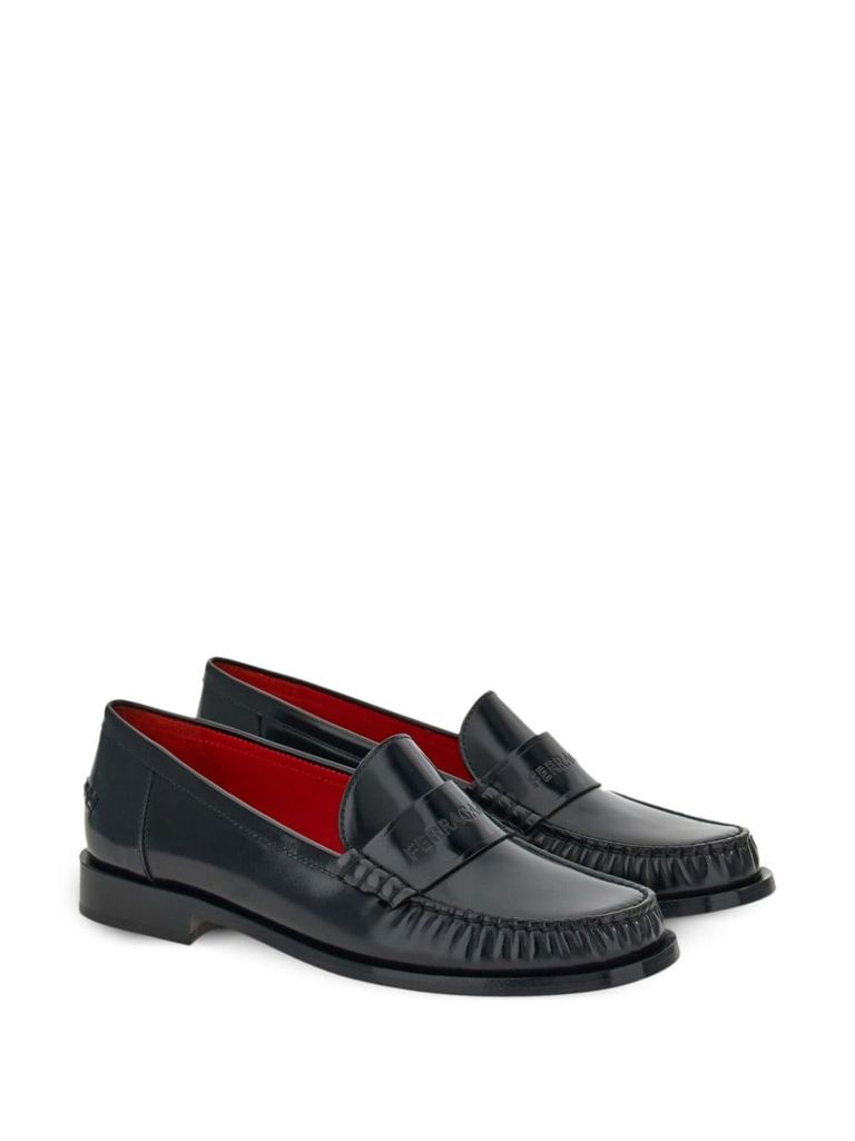 【24SS NEW】FERRAGAMO_woman / Irina レザー ローファー / Red Irina' loafers