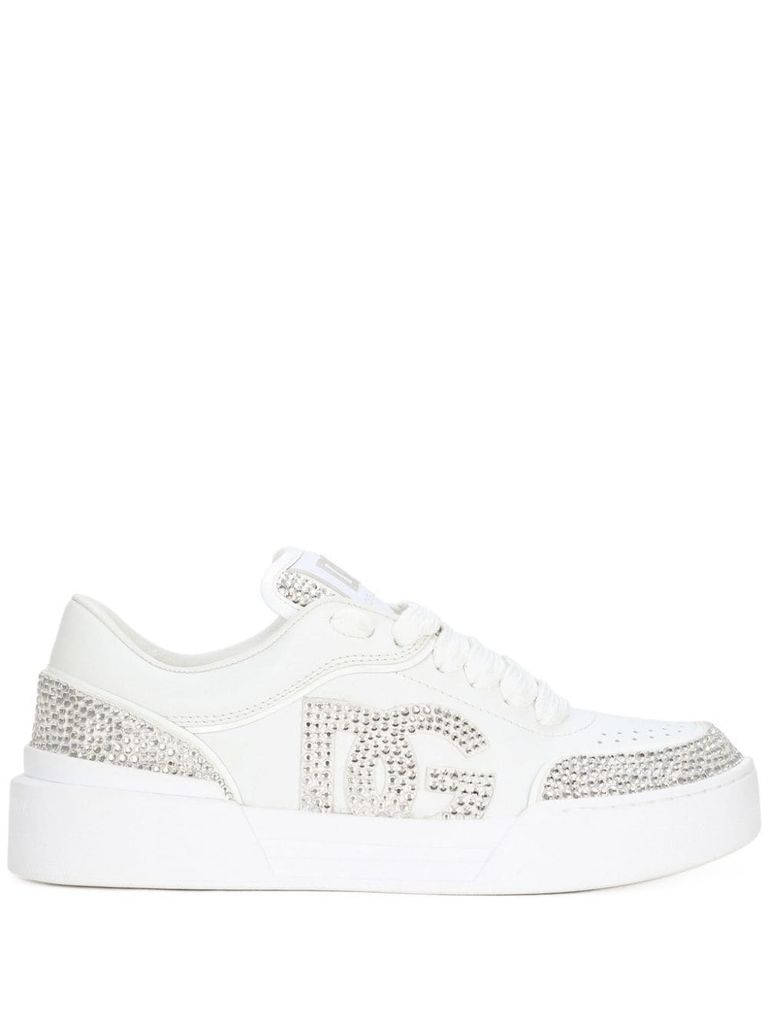 Dolce gabbana rhinestone sneakers sale