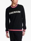 balmain - Logo-jacquard jumper - 2