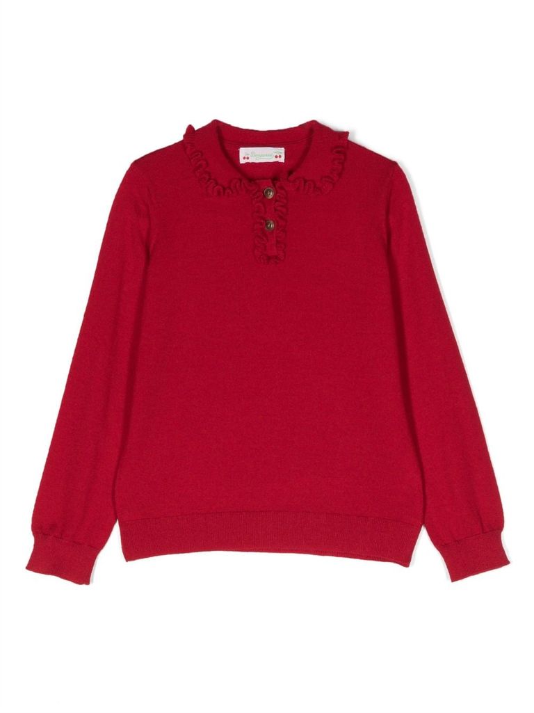 Ruffle collar jumper