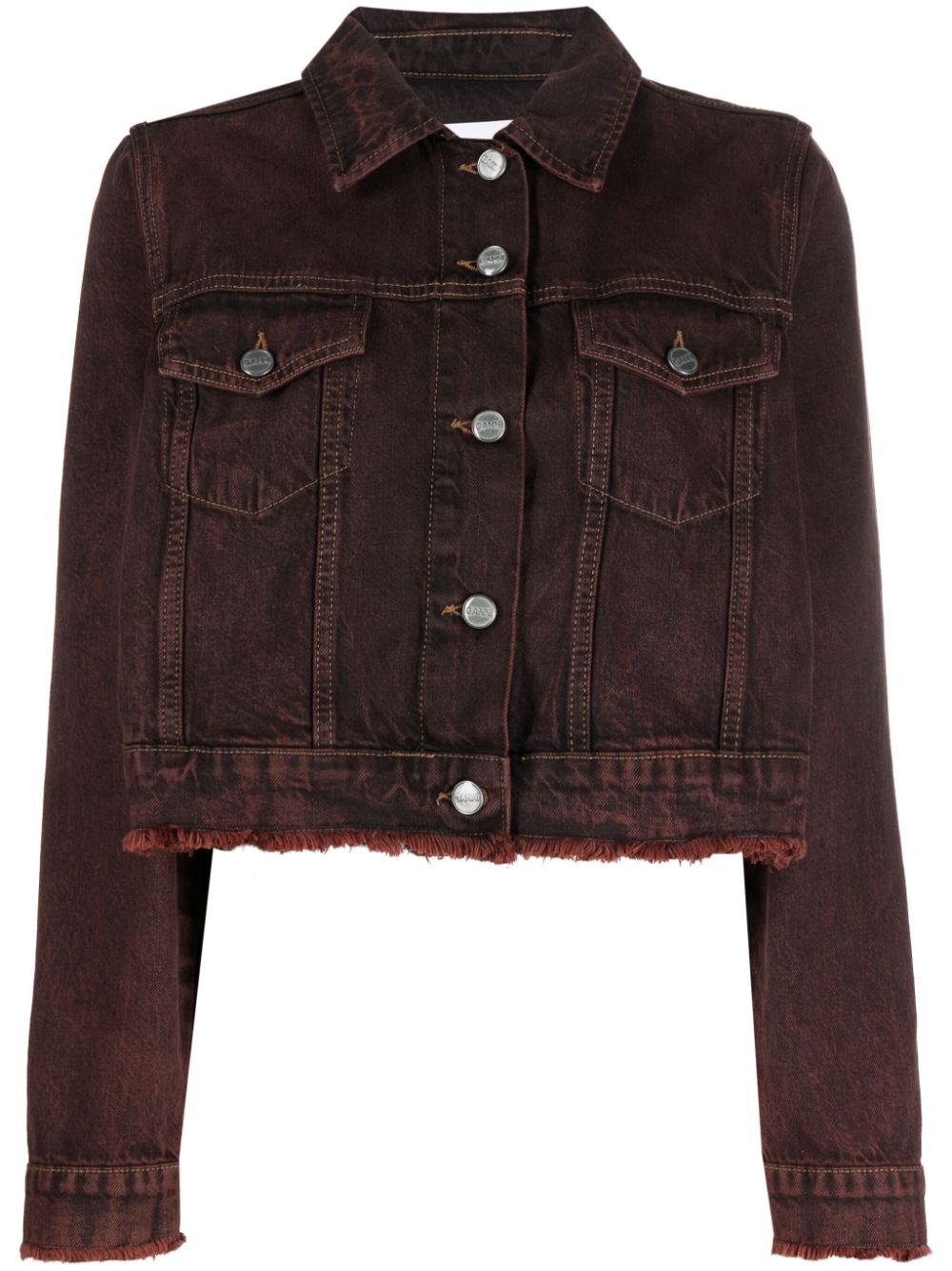 Overdyed Bleach denim jacket