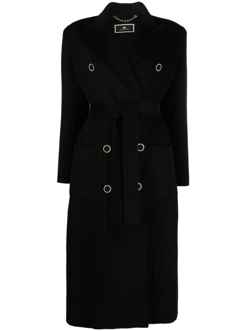 Double Breasted Wool Blend Coat 3578