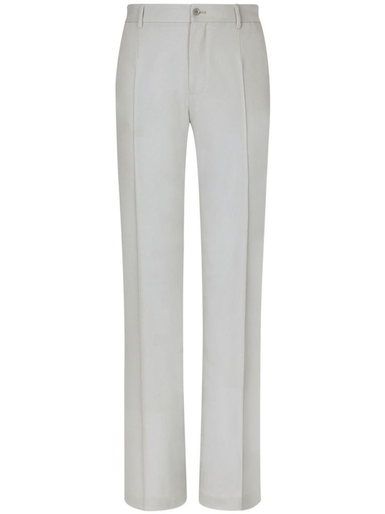 Crease-leg trousers - Beige - Ladies | H&M IN