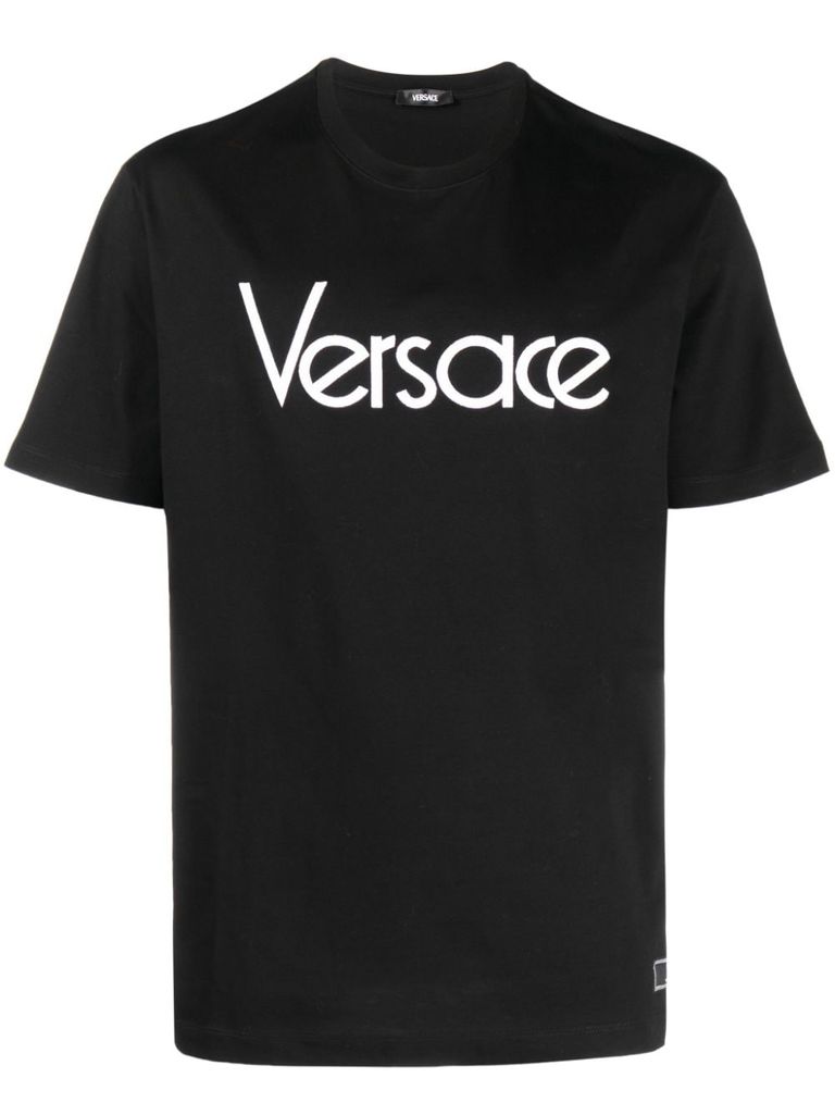 Logo-embroidered T-shirt