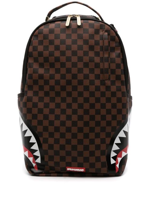 Sprayground Kid Sharks in Paris Fur Backpack - Brown